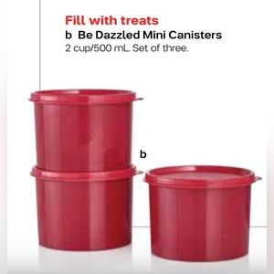 Tupperware Be Dazzled Mini Canisters 3pc Set
